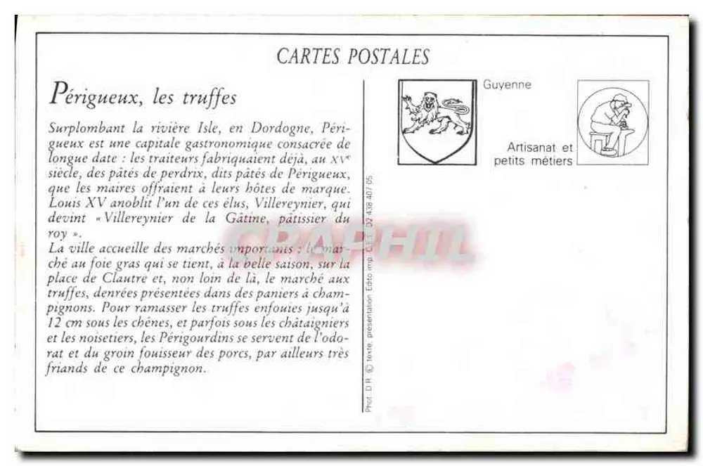 Périgueux — Zwei Périgords auf Trüffelsuche — Nouvelles Galeries, Périgueux - Rückseite