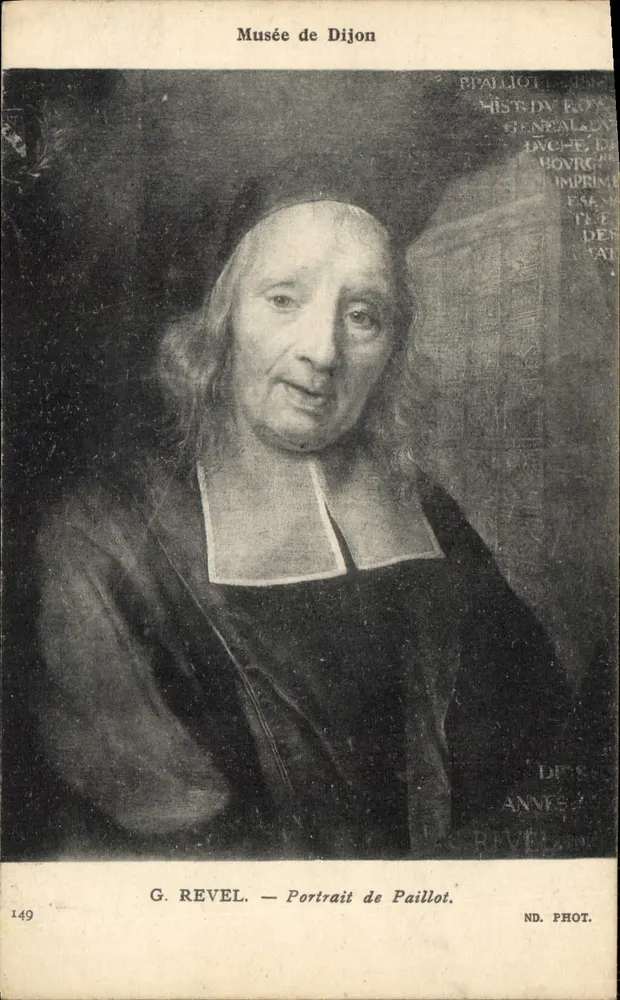 Porträt von Paillot — Museum von Dijon — G. Revel, ND. Fot. - Vorderseite