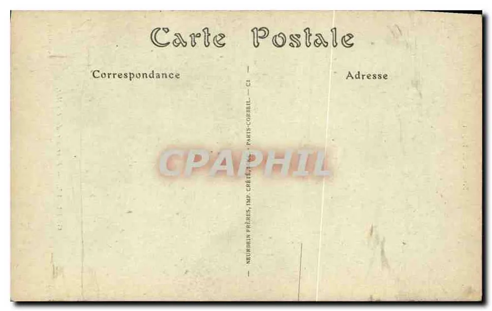 Porträt von Paillot — Museum von Dijon — G. Revel, ND. Fot. - Rückseite