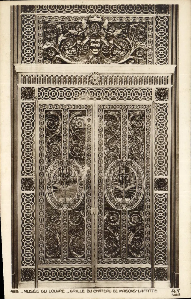 Grade do Castelo de Maisons-Laffitte — Museu do Louvre — A.N. Paris, n° 485 - Frente