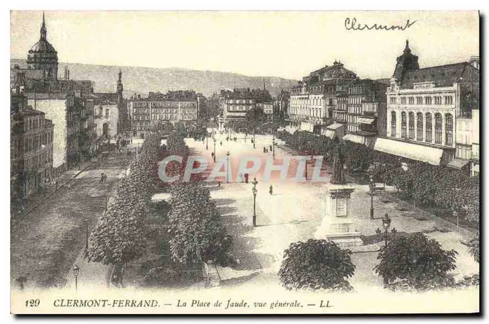 Clermont-Ferrand — A Place de Jaude, visão geral — LL - Frente