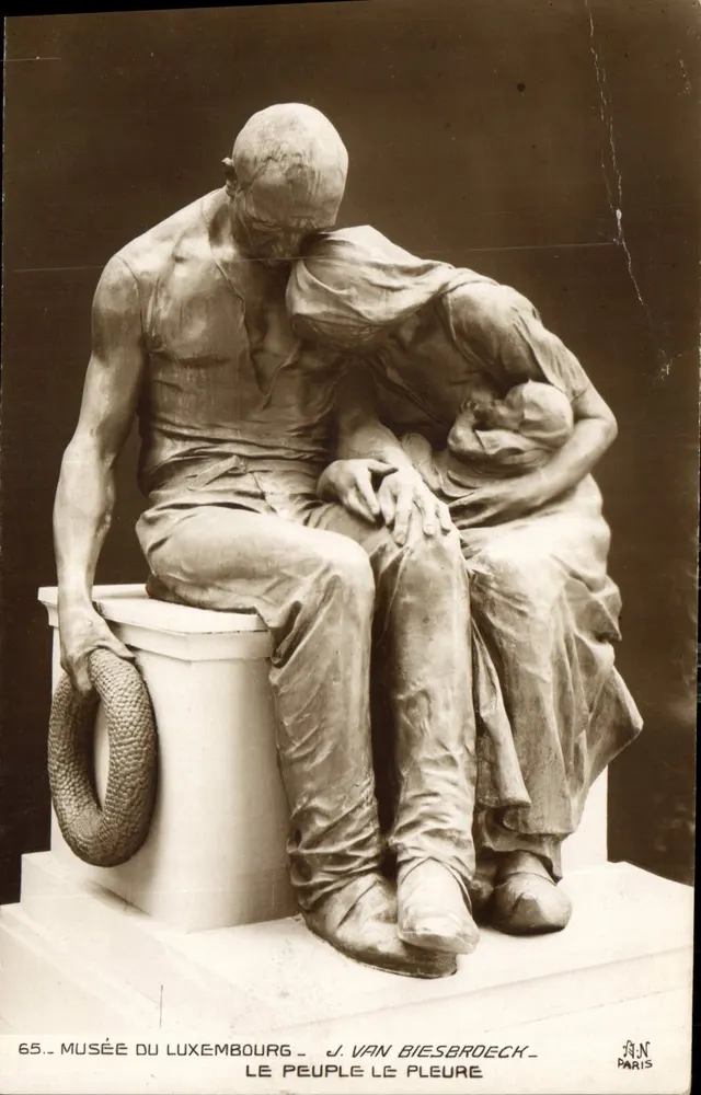 O Povo Chora — J. Van Biesbroeck — Museu do Luxemburgo — Paris - Frente