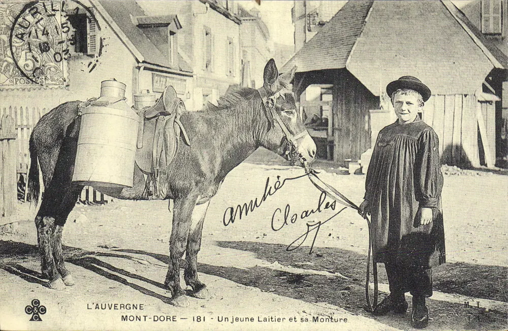 Mont-Dore — Ein junger Milchmann und sein Tier — C.C. & C. n°181 - Vorderseite