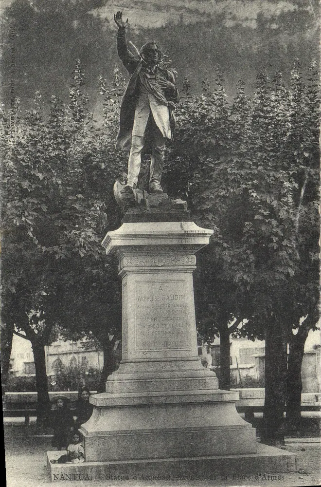 Nantua — Estátua de Alphonse Baudin — Editor Spirali, n° 01 - Frente
