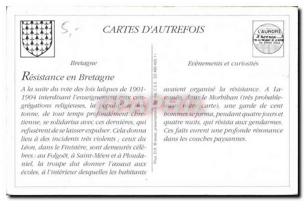 Der Widerstand in der Bretagne gegen die Entlassungsdekrete der Schwestern — Die Bewegung (2) — Verlag L'Aurore - Rückseite