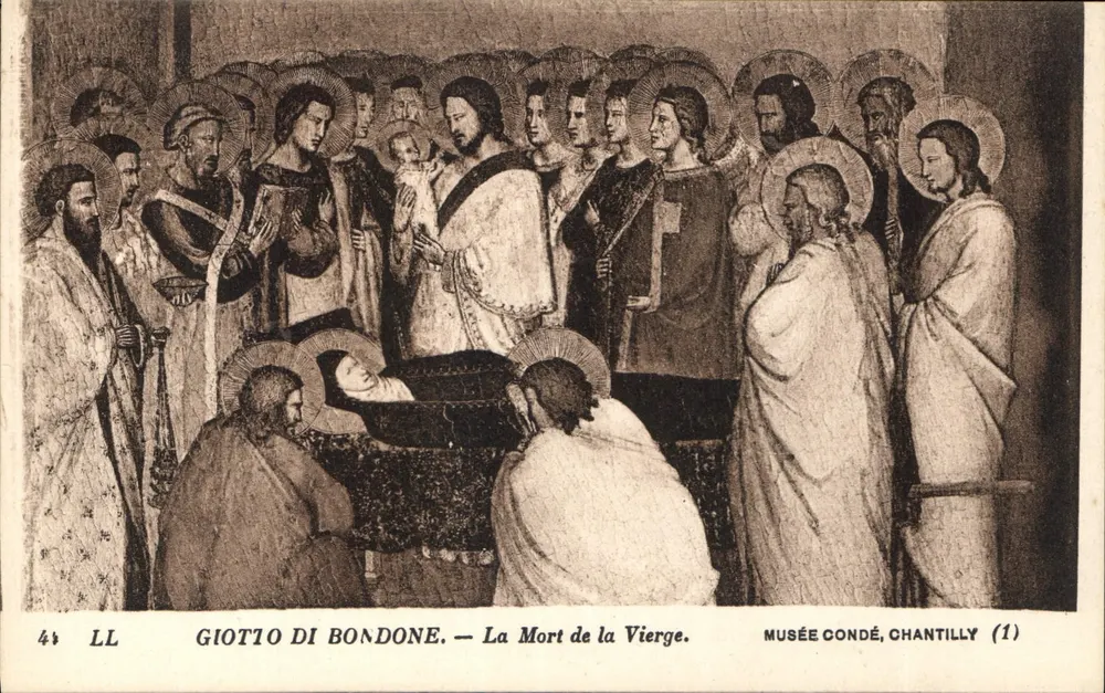 Der Tod der Jungfrau — Giotto di Bondone — Musée Condé, Chantilly (1) - Vorderseite