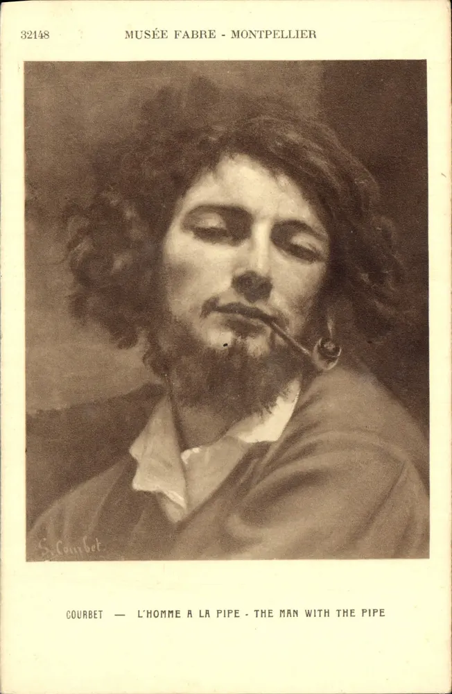 O homem com o cachimbo — Courbet — Museu Fabre - Montpellier - Frente