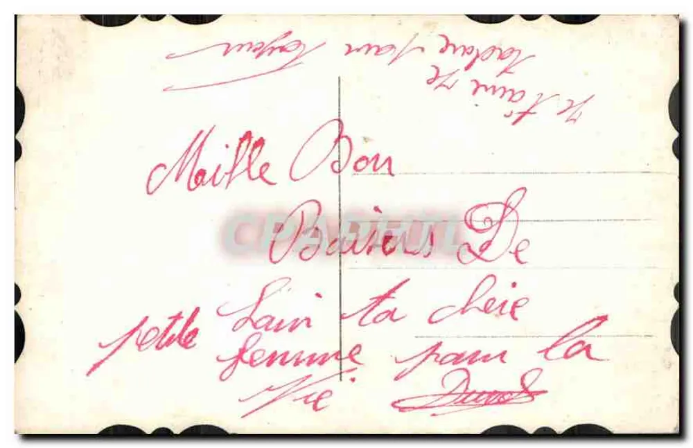 Casal apaixonado — A Violeta — A. Noter n° 2722 - Verso