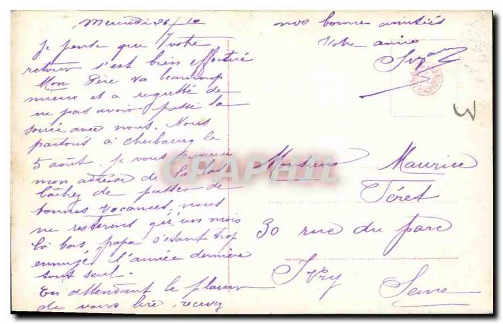 Jovem mulher em vestido leve — retrato de estúdio — editor R. 2567/4 - Verso