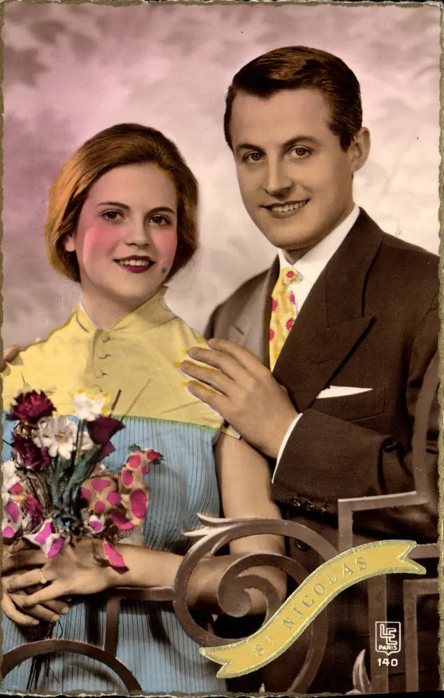 Casal jovem — Saint Nicolas — Edições Superlux, n°140 - Frente
