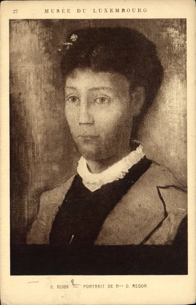 Porträt der Frau O. Redon — Musée du Luxembourg — Braun & Cie, Paris - Vorderseite