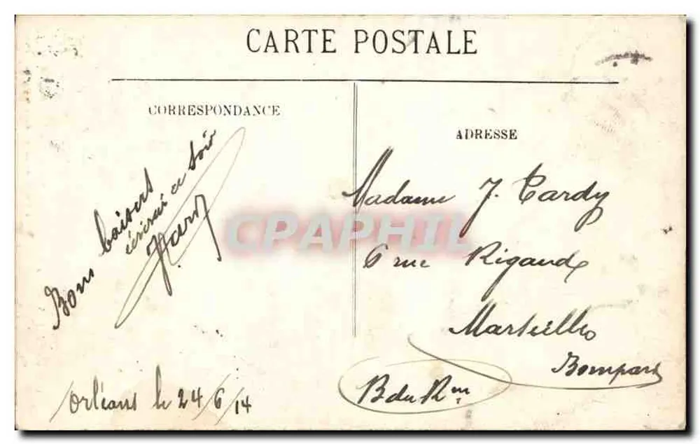 Orléans — O Monumento de Joana d'Arc, de Chapu — Livraria do Loiret, Maume-Vernedal, editor - Verso