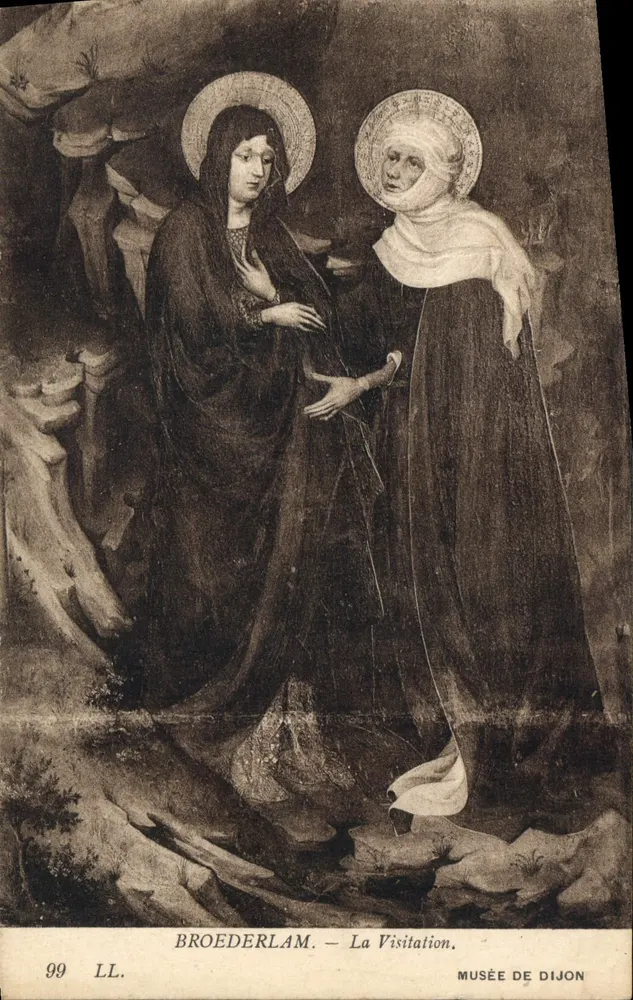 A Visitação — Broederlam — Museu de Dijon - Frente