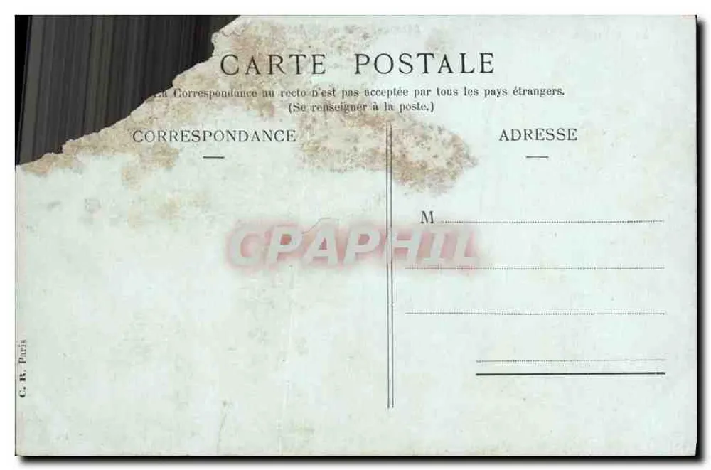 Trouville — Desembarque do Peixe — C. B. Paris - Verso