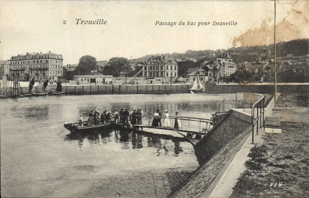 Trouville — Überfahrt zur Deauville — Verlag nicht sichtbar, Seriennummer 664 - Vorderseite