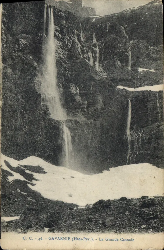 Gavarnie (Höhenpyrenäen) — Die Große Wasserfall — C. C. 46 - Vorderseite