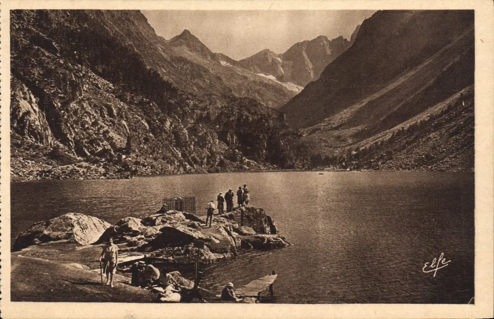 Het meer van Gaube — Cauterets — Uitgever: Labouchouche broers - Voorkant