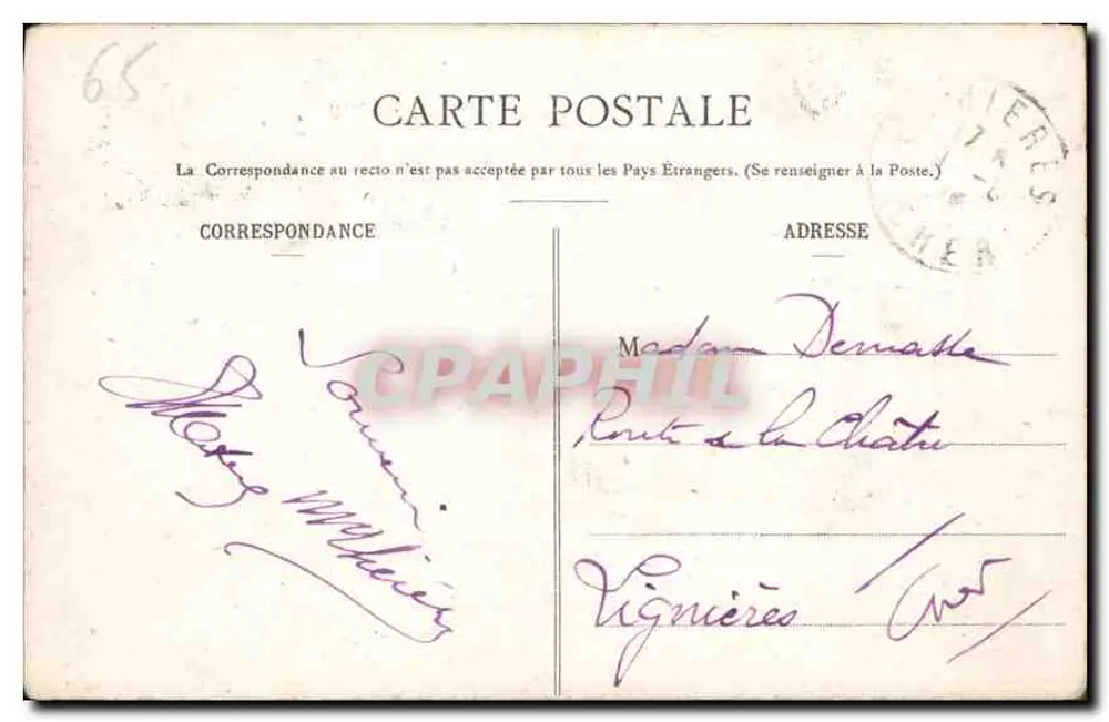 Lourdes - La Grotta di Massabielle — editore Lourdes, n°1 - Verso