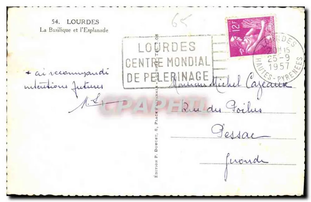 Lourdes — A Basílica e a Esplanada — Edição Ed. Lup - Verso