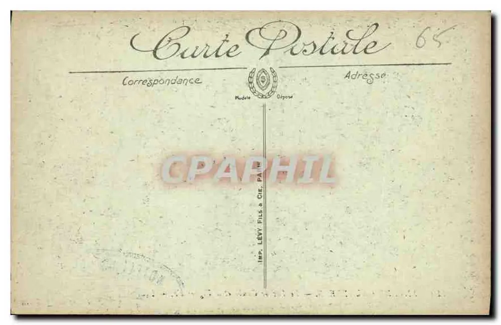 Ansicht von Cauterets — See Gaube und Vignemale — Druck von Lévy Fils & Cie, Paris - Rückseite