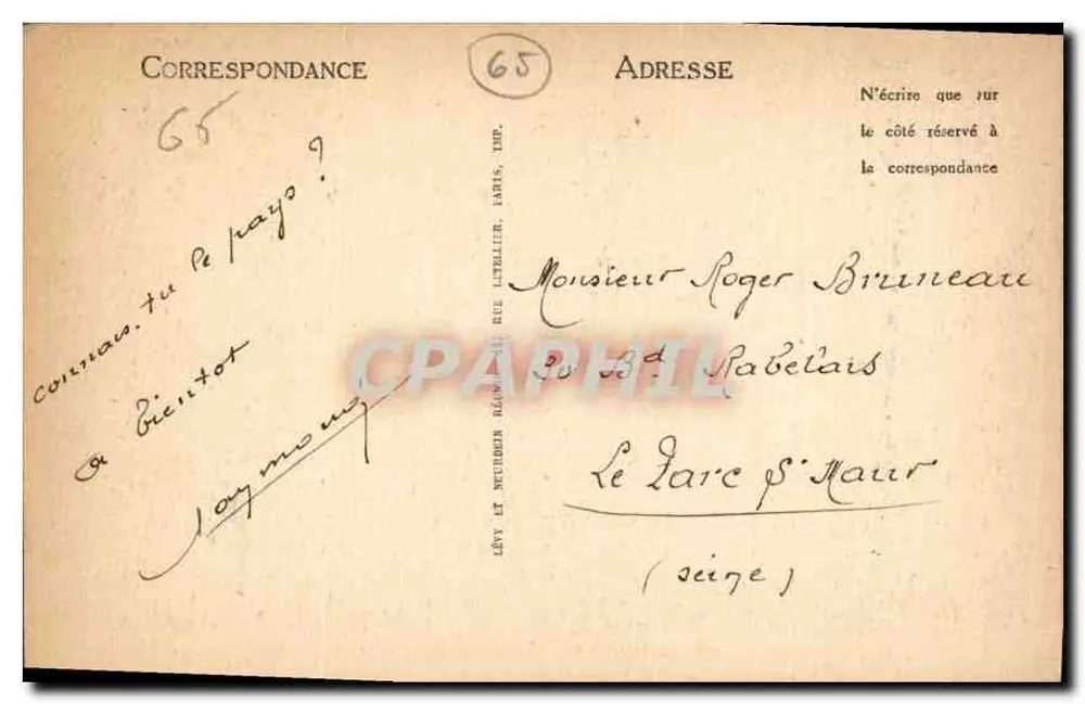 Lourdes — A Basílica — LL, n° 339 - Verso