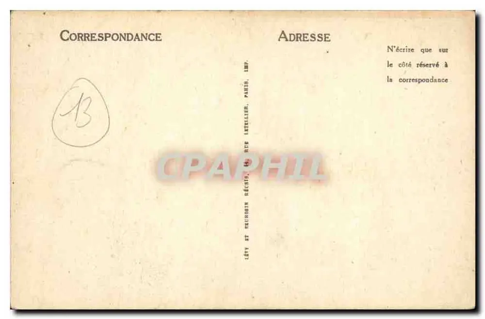 Marselha — O Castelo de If — LL - Verso