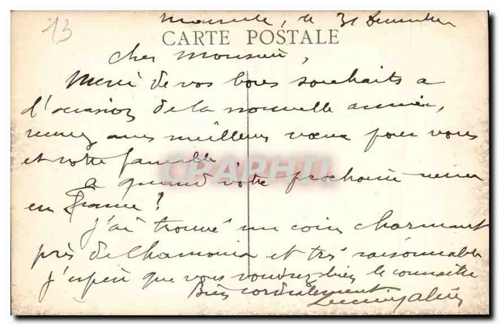Marselha — O Palácio Longchamp — editor Phocé - Verso