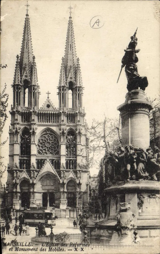 Marseille — Die Reformierte Kirche und Denkmal der Mobiles - Vorderseite