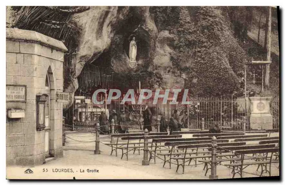 Lourdes - A Gruta — editor Veillix, n° 53 - Frente