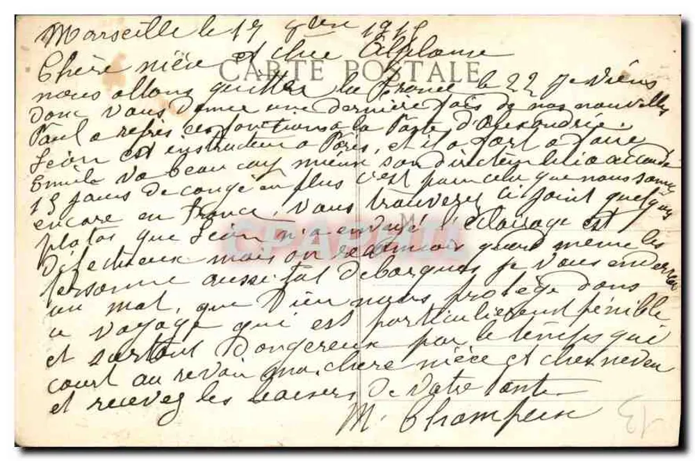 MARSEILLE - Ascensores N.-D. de la Garde — ZZ. - Verso