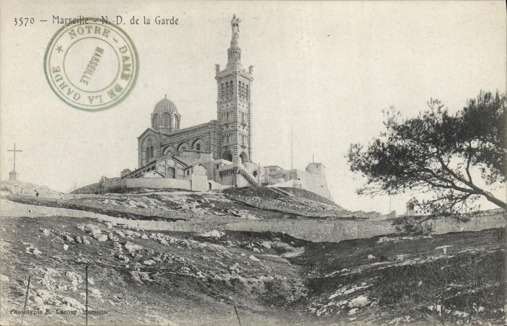 Marselha - N.D. da Guarda — Fototipia R. Lacour, Marselha, n° 3570 - Frente