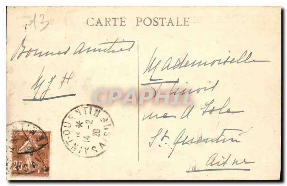 Marseille — Place Castellane und die Fontaine Cantini — Z.Z. - Rückseite