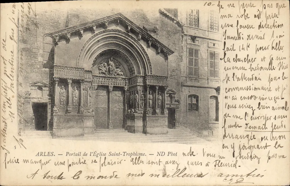 Arles — Portal der Kirche Saint-Trophime — ND Pbot - Vorderseite