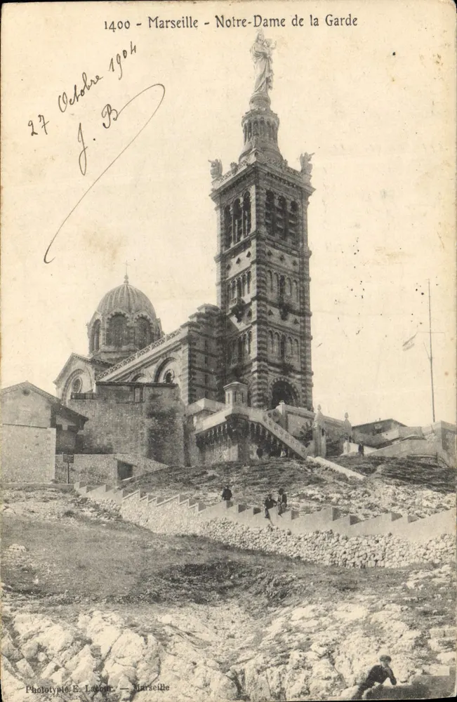 Marselha - Nossa Senhora da Guarda — Fototipia E. Labor — n° 1400 - Frente