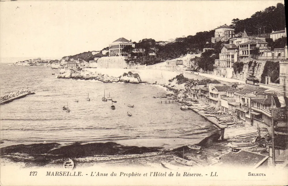 Marseille - Die Anse du Prophète und das Hôtel de la Réserve - Selecta, n°127 - Vorderseite