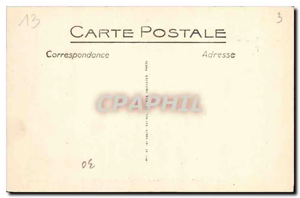 Marseille - Die Anse du Prophète und das Hôtel de la Réserve - Selecta, n°127 - Rückseite