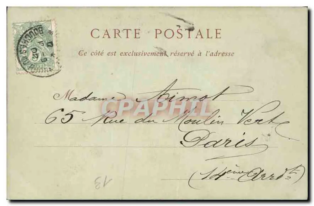 Marseille — Das Château d'If, Ansicht von der See — Collections ND Phot, Nr. 108 - Rückseite