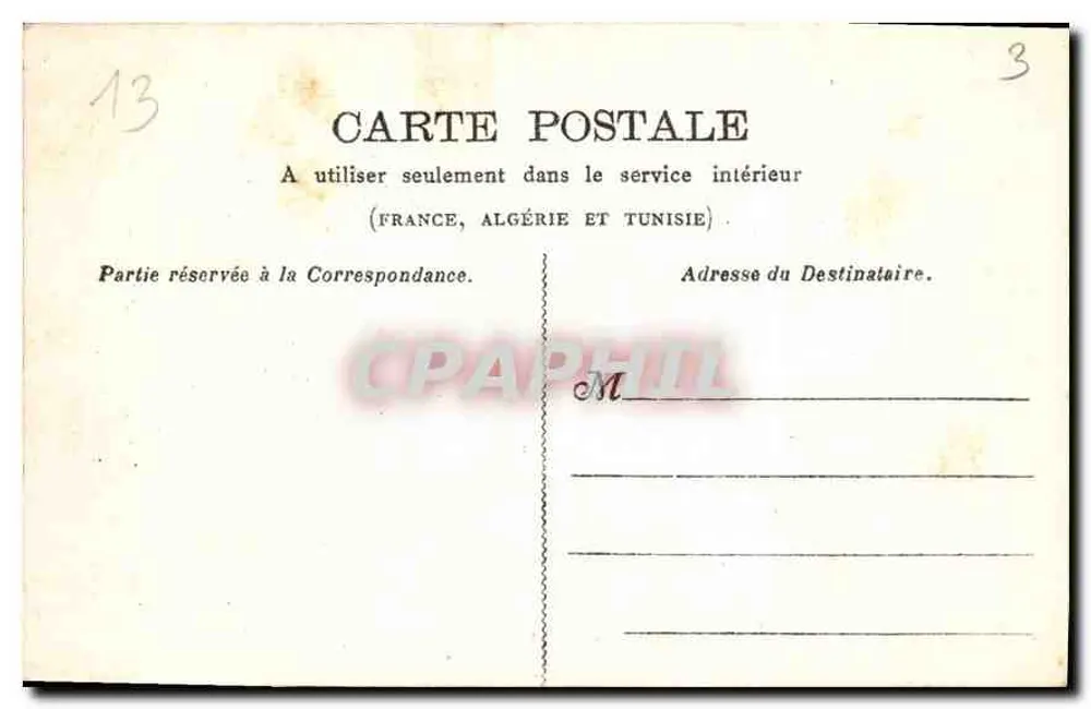 Aix-en-Provence — Fontaine Monumentale — Papeterie A. Leau - Verso