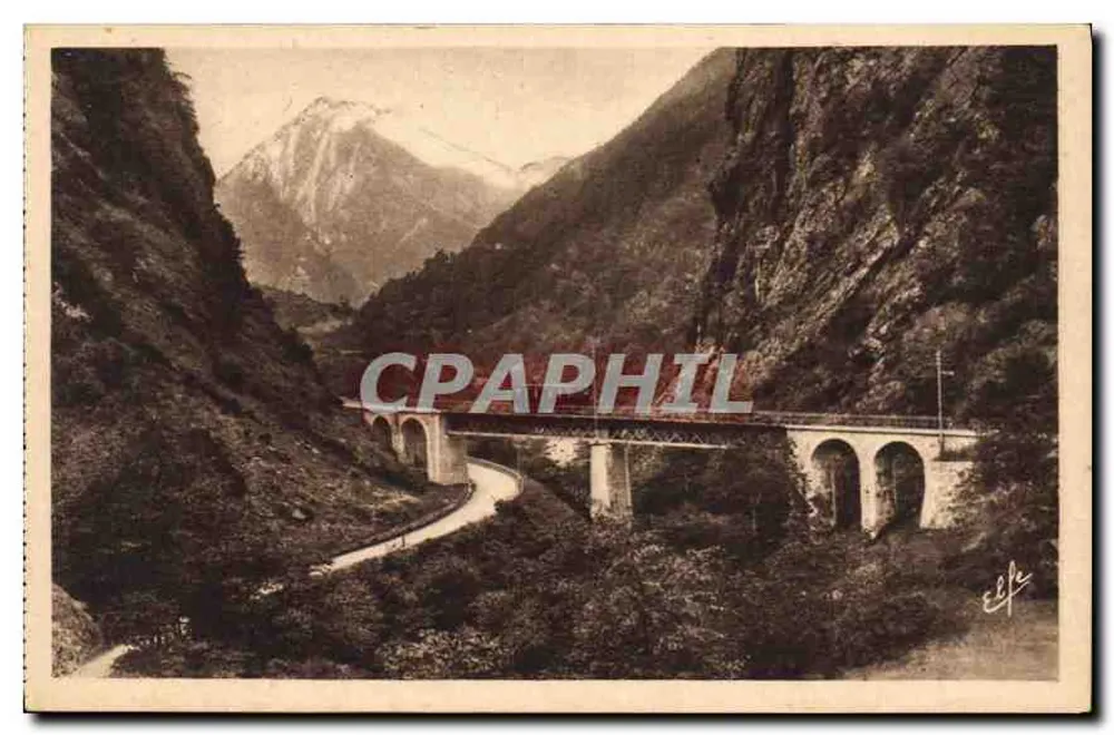 Brücke von Méyabat und der Pégüère — Cauterets — Verlag Labouche Frères, Toulouse - Vorderseite