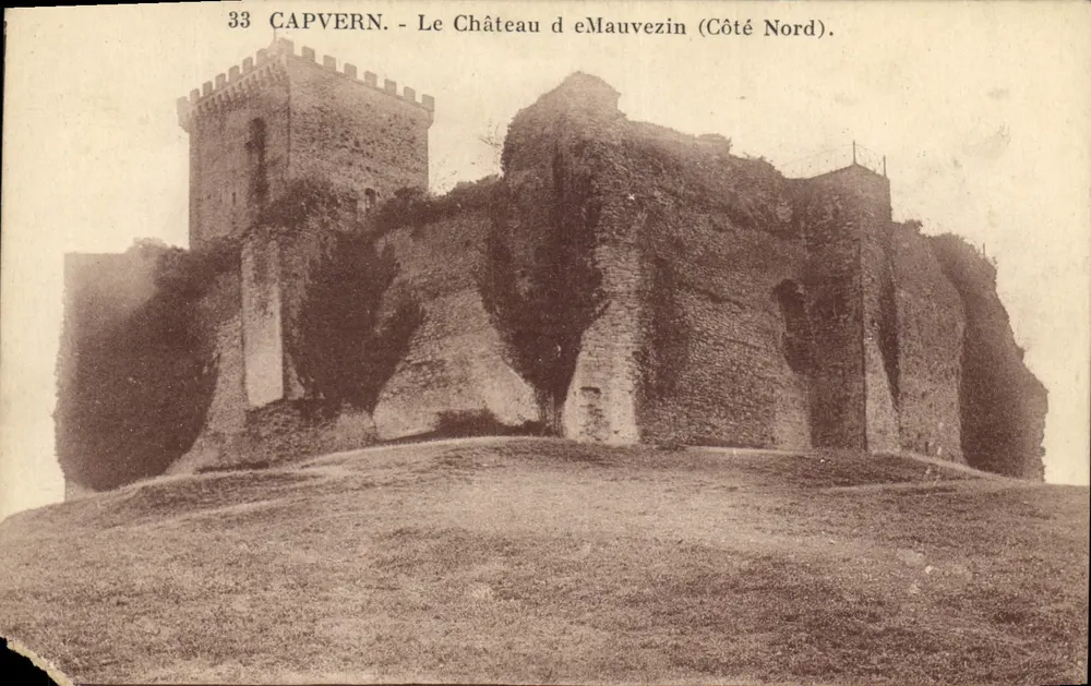 Capvern — Schloss Mauvezin (Nordseite) — Verlag C. Garthès, n°33 - Vorderseite