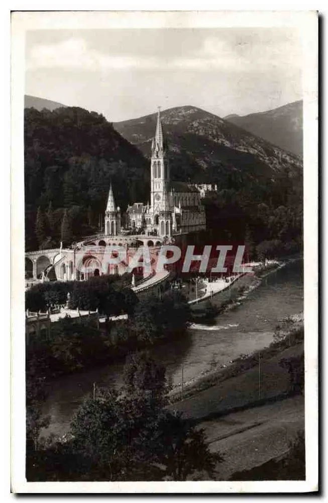 Lourdes — A Basílica e o Cova — Edição Photo Quinault-Lourdes - Frente
