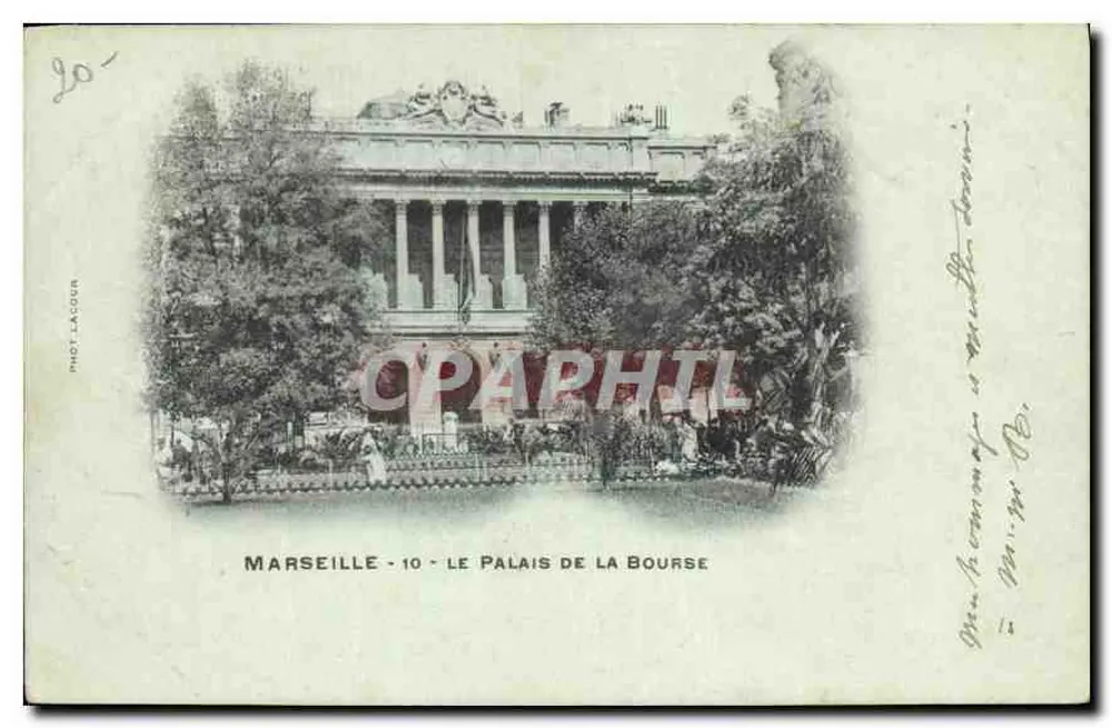 Marseille - O Palácio da Bolsa — Fot. Lacour, n°10 - Frente