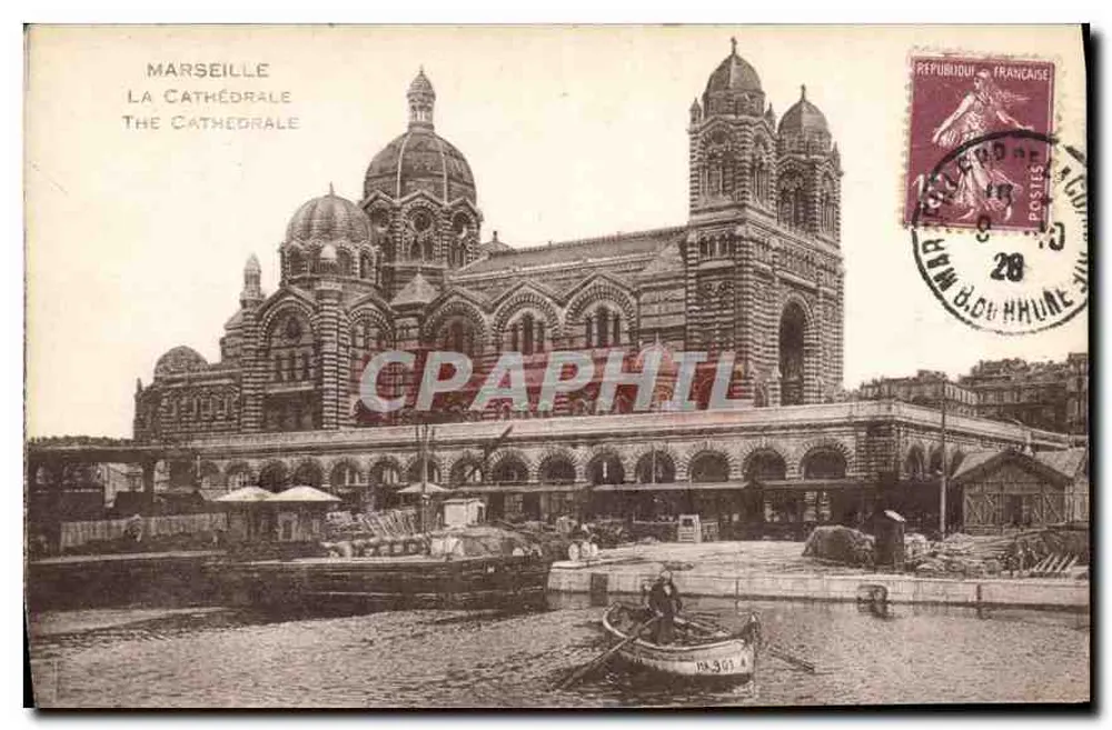 Marselha — A Catedral — editor não visível - Frente