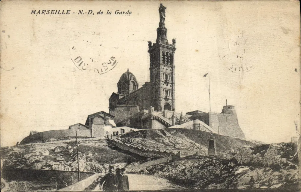 Marselha - N.-D. de la Garde — editor desconhecido, número de série não visível - Frente
