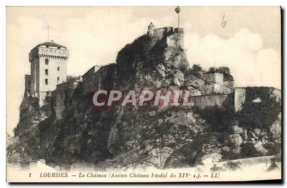 Lourdes — Das Schloss (Ehemaliges feudales Schloss des 14. Jahrhunderts) — LL - Vorderseite