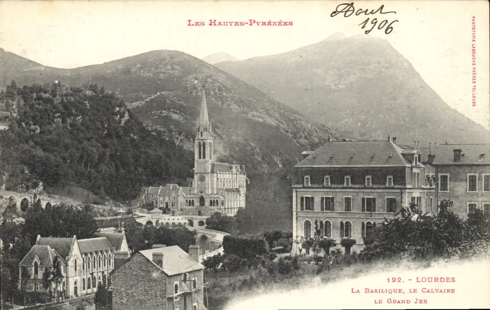 Lourdes - Die Basilika, Der Calvary, Der Große Jerome — Phototype Labruque Frères Toulouse, Nr. 192 - Vorderseite