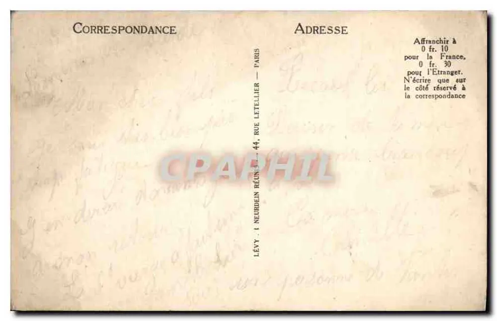 Lourdes — A Basílica e o Gave — LL. — n° 103 - Verso