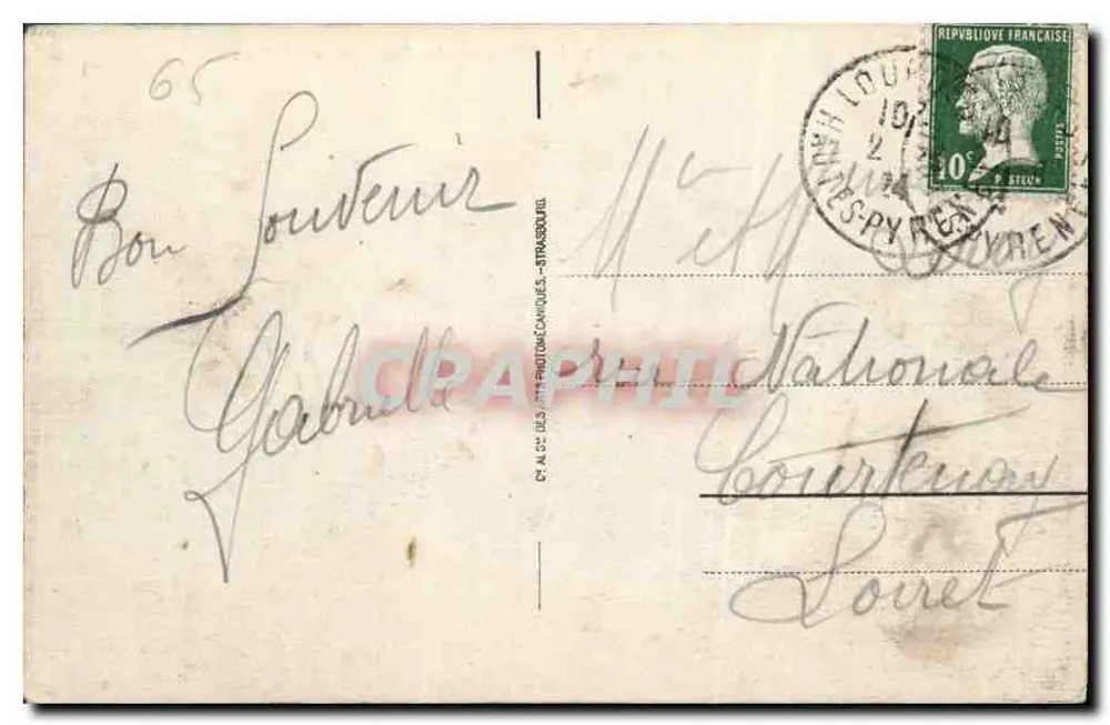 Lourdes - A Basílica e o Gave — Editora C. A. C. dos Artes Fotográficas, n° 17 - Verso