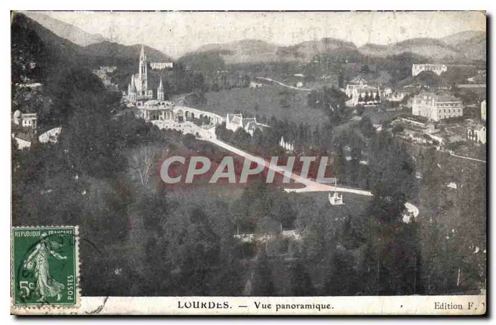 Lourdes — Vista panorâmica — Edição F. 7 - Frente