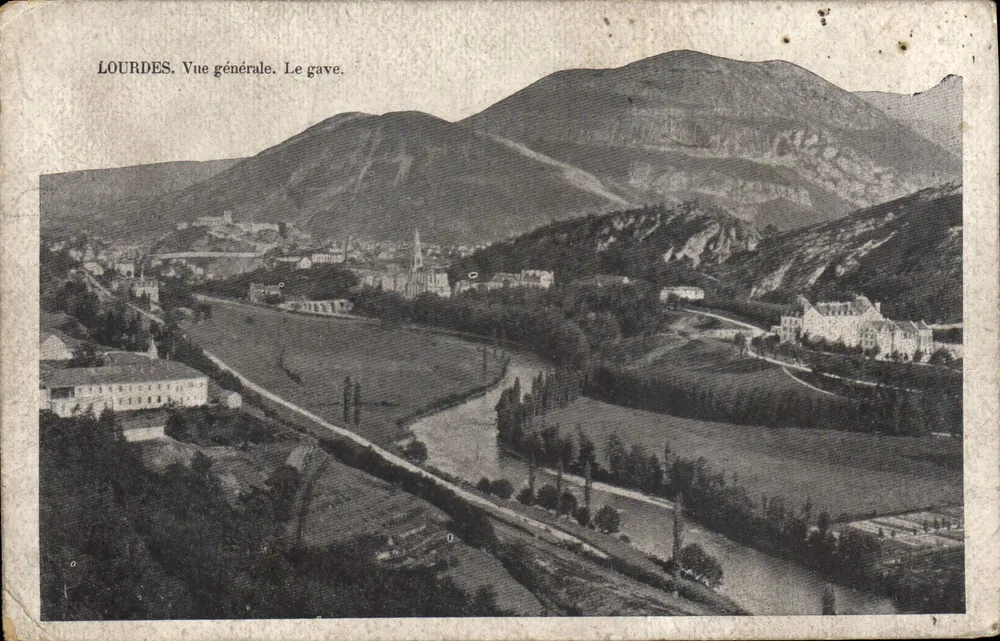Lourdes — Vista geral. O gave. — Editor não identificado, número de série não visível - Frente